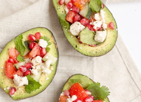 three avocado fruit desserts